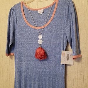 LuLaRoe Ana Dress Heathered Blue